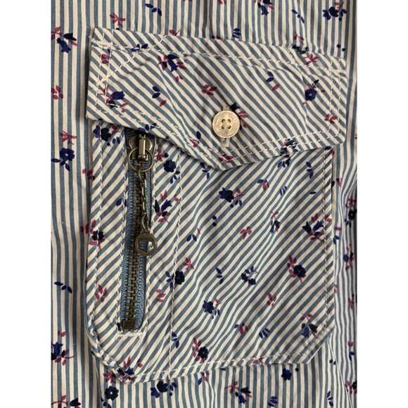 Diesel Co Men's Floral Short Sleeve Button-Up Shirt Size S 7227 Skater - Picture 3 of 10